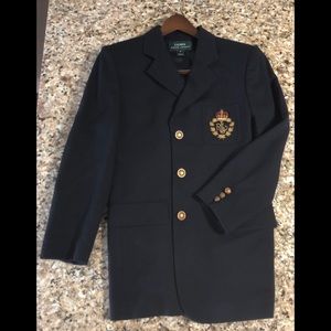 RALPH LAUREN "Crested" Navy Blazer - Vintage